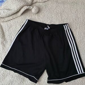 Black W/ White Strip Shorts adidas size xl